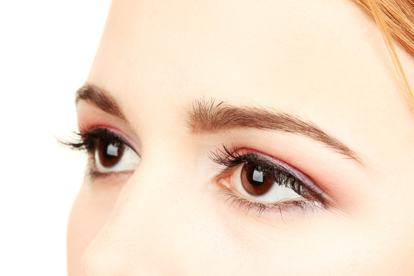 female eyes with beautiful make-up